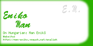 eniko man business card